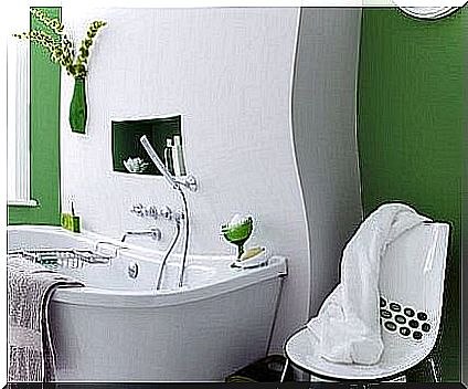 Paint the bathroom in bold colors