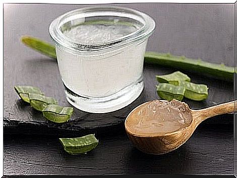 Aloe vera gel.