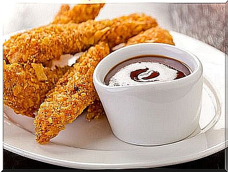 Chicken Strips Battered in Doritos