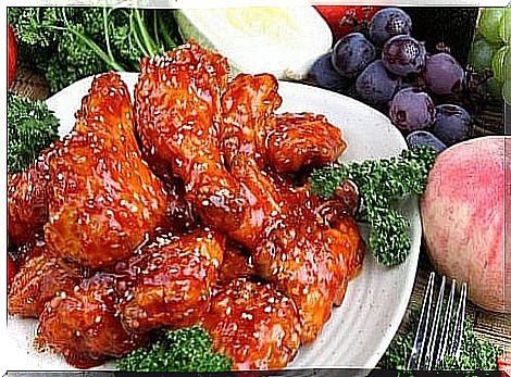 chicken wings with sweet and sour sauce