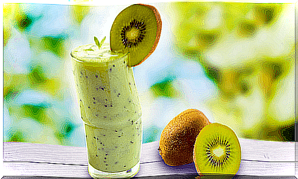 melon and kiwi smoothie for aging