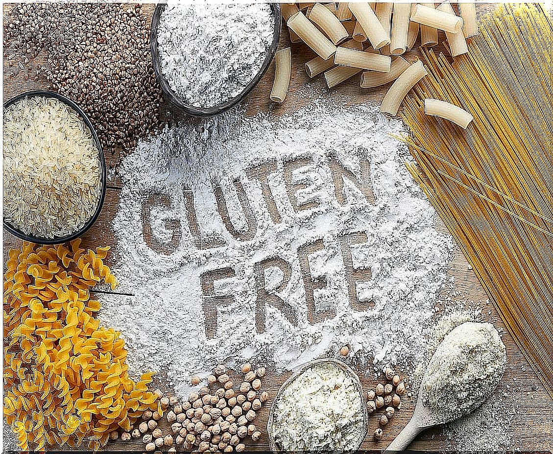 Elimination of gluten in the diet